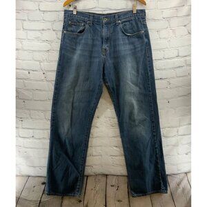 Calvin Klein Jeans Mens Sz 34 Relaxed Fit Straight Medium Blue Denim